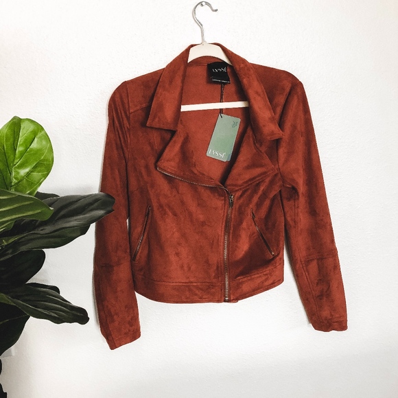 rust suede jacket